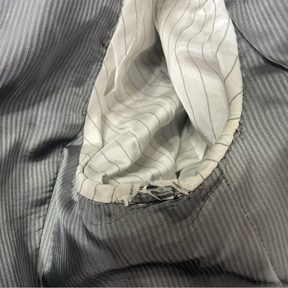 Jack‎ Victor Pinstriped Loro Piana Wool Valuto CT Blazer Jacket Sz 42R